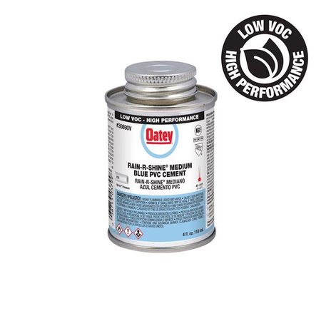 OATEY RainRShine Blue Cement For PVC 4 oz 30890V